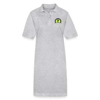 palmier - Robe polo bio PAIGER Stanley/Stella Femme - gris chiné - Devant