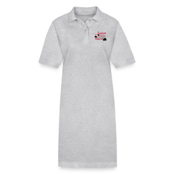 Träume dein Leben - Stanley/Stella Frauen Bio-Polokleid PAIGER - Grau meliert - Vorne