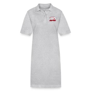 Royal Flush - Stanley/Stella Frauen Bio-Polokleid PAIGER - Grau meliert - Vorne