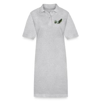 tortue de tortue - Robe polo bio PAIGER Stanley/Stella Femme - gris chiné - Devant