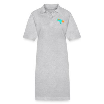Wasserpistole - Stanley/Stella Frauen Bio-Polokleid PAIGER - Grau meliert - Vorne
