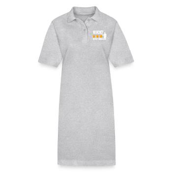 Bier - Stanley/Stella Frauen Bio-Polokleid PAIGER - Grau meliert - Vorne