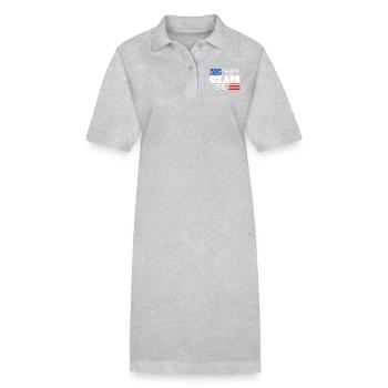 Missouri Ozark - Stanley/Stella PAIGER Organic Women’s Polo Dress - heather grey - Front