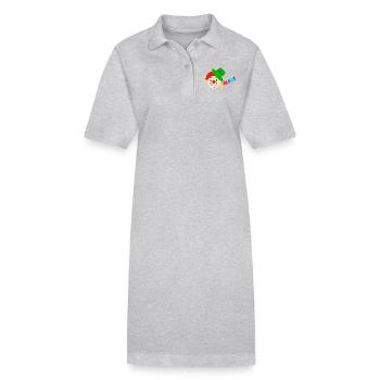 Clown sagt kölle alaaf - Stanley/Stella Frauen Bio-Polokleid PAIGER - Grau meliert - Vorne