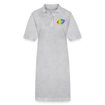 The Pride Kiss - Stanley/Stella Frauen Bio-Polokleid PAIGER - Grau meliert - Vorne