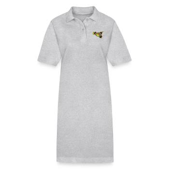 Sicily trinacria majolica - Stanley/Stella PAIGER Organic Women’s Polo Dress - heather grey - Front