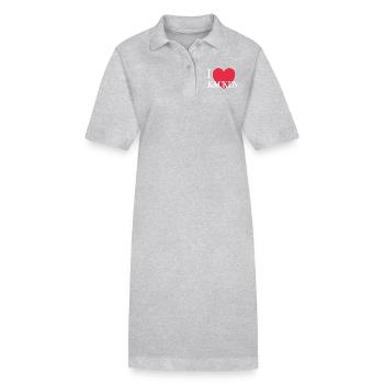 I love poop satire humor funny sayings - Stanley/Stella PAIGER Organic Women’s Polo Dress - black - Front