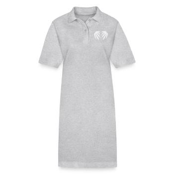 krallen 2 - Stanley/Stella Frauen Bio-Polokleid PAIGER - Grau meliert - Vorne