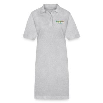 Horizon de Berlin - Robe polo bio PAIGER Stanley/Stella Femme - gris chiné - Devant