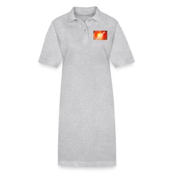 protection buccale divine - Robe polo bio PAIGER Stanley/Stella Femme - gris chiné - Devant