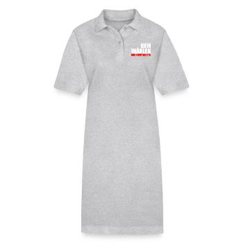 Geh wählen - Stanley/Stella Frauen Bio-Polokleid PAIGER - Grau meliert - Vorne