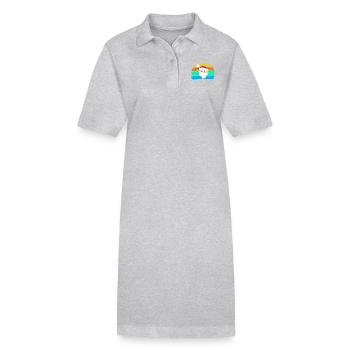 Weihnachtsmann - Stanley/Stella Frauen Bio-Polokleid PAIGER - Grau meliert - Vorne
