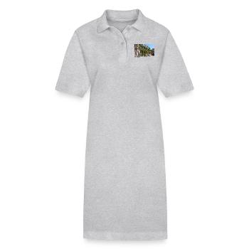 city hall (Rathaus) Quedlinburg Saxony-Anhalt - Stanley/Stella PAIGER Organic Women’s Polo Dress - heather grey - Front