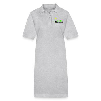 farm - Stanley/Stella PAIGER Organic Women’s Polo Dress - heather grey - Front