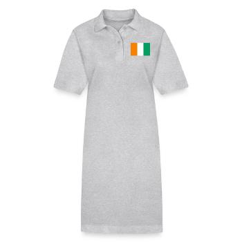 Ivory Coast - Stanley/Stella PAIGER Organic Women’s Polo Dress - heather grey - Front