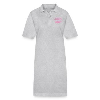 Croire - Robe polo bio PAIGER Stanley/Stella Femme - gris chiné - Devant