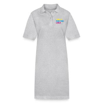I did it for the lulz - Stanley/Stella Frauen Bio-Polokleid PAIGER - Grau meliert - Vorne