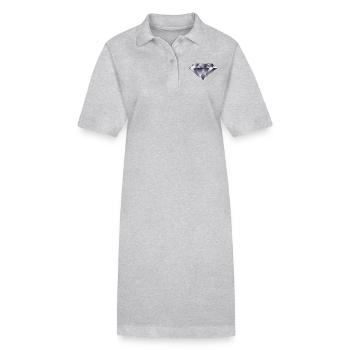diamant - Robe polo bio PAIGER Stanley/Stella Femme - gris chiné - Devant