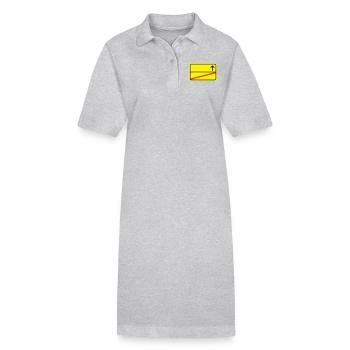 Ortsausgangsschild Leer - Stanley/Stella Frauen Bio-Polokleid PAIGER - Grau meliert - Vorne