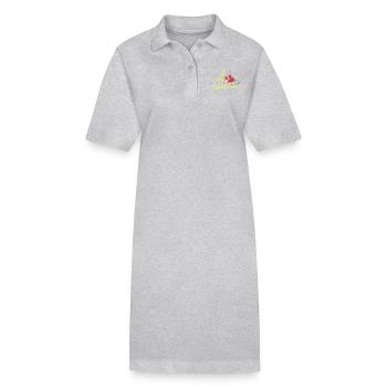 Blood Scalpel Japan - Robe polo bio PAIGER Stanley/Stella Femme - gris chiné - Devant
