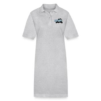 Ape tricycle Tee shirts - Robe polo bio PAIGER Stanley/Stella Femme - gris chiné - Devant