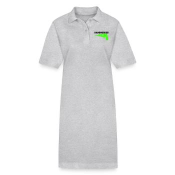 handwerker - Stanley/Stella Frauen Bio-Polokleid PAIGER - Grau meliert - Vorne