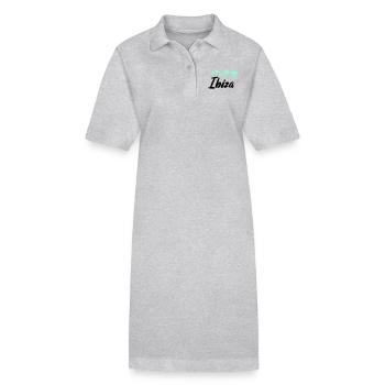 Ibiza - Robe polo bio PAIGER Stanley/Stella Femme - gris chiné - Devant