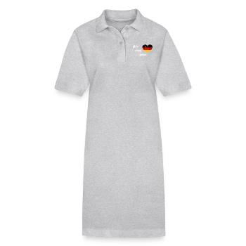 Die Wahl für Deutschland - Stanley/Stella Frauen Bio-Polokleid PAIGER - Grau meliert - Vorne