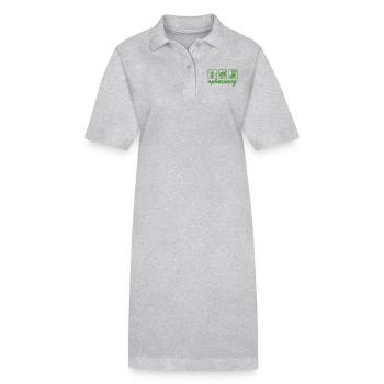 Pharmacy / Pharmacist: #pharmacy - Stanley/Stella PAIGER Organic Women’s Polo Dress - heather grey - Front