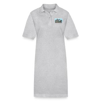 montagnes russes - Robe polo bio PAIGER Stanley/Stella Femme - gris chiné - Devant