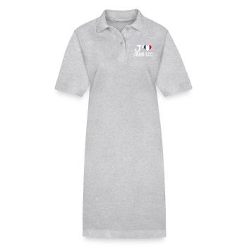 Ich liebe jean-luc - Stanley/Stella Frauen Bio-Polokleid PAIGER - Grau meliert - Vorne