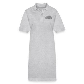 Rennwagen - Stanley/Stella Frauen Bio-Polokleid PAIGER - Grau meliert - Vorne