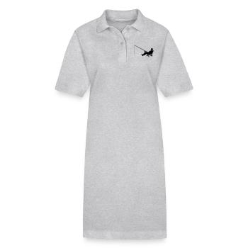angler_01 - Stanley/Stella Frauen Bio-Polokleid PAIGER - Grau meliert - Vorne
