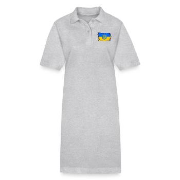 Ukraine - Stanley/Stella Frauen Bio-Polokleid PAIGER - Grau meliert - Vorne