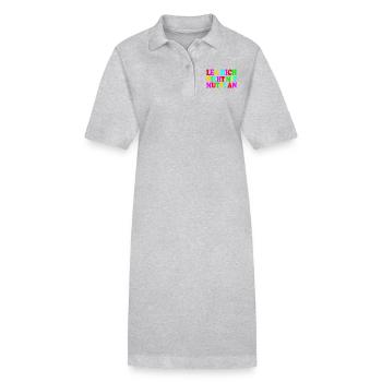 Leg dich nicht mit mutti an - Stanley/Stella Frauen Bio-Polokleid PAIGER - Grau meliert - Vorne