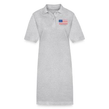 Amerikanischer Traum - Stanley/Stella Frauen Bio-Polokleid PAIGER - Grau meliert - Vorne
