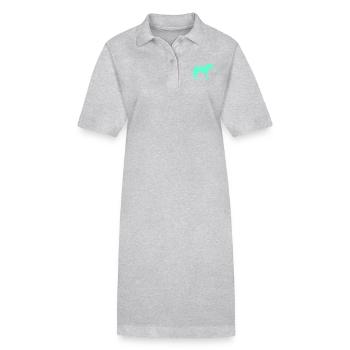 Pferd Horse - Stanley/Stella Frauen Bio-Polokleid PAIGER - Grau meliert - Vorne