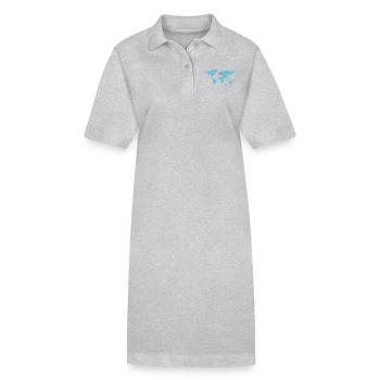 hambourg carte du monde - Robe polo bio PAIGER Stanley/Stella Femme - gris chiné - Devant