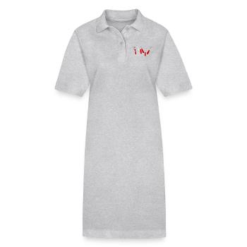 werkzeug tools pinsel hammer schraubenzieher zange - Stanley/Stella Frauen Bio-Polokleid PAIGER - Grau meliert - Vorne