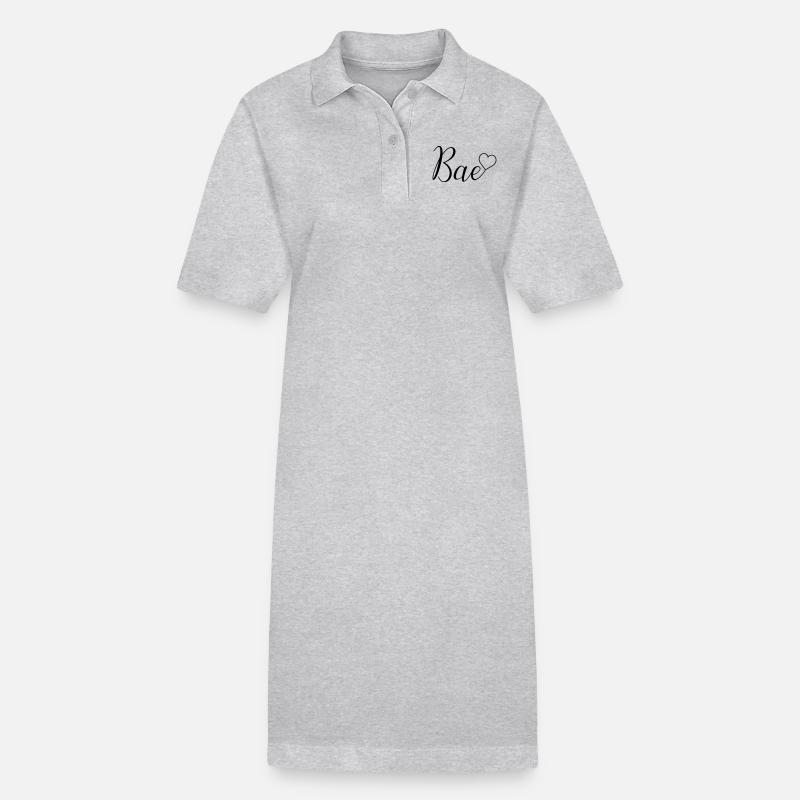Bae - Stanley/Stella Frauen Bio-Polokleid PAIGER - Grau meliert