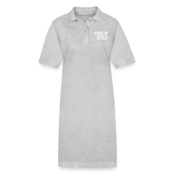 Class of 2023 - Stanley/Stella PAIGER Organic Women’s Polo Dress - heather grey - Front