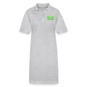 Légendaire 1 - Robe polo bio PAIGER Stanley/Stella Femme - gris chiné - Devant