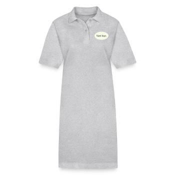 Nett hier - Stanley/Stella Frauen Bio-Polokleid PAIGER - Grau meliert - Vorne