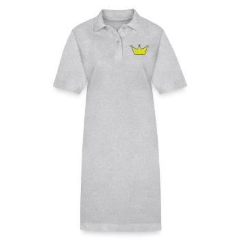 couronne - Robe polo bio PAIGER Stanley/Stella Femme - gris chiné - Devant