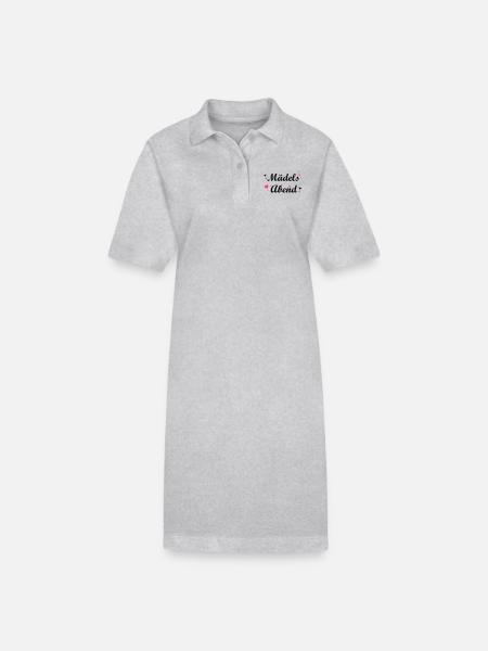 Mädelsabend - Stanley/Stella Frauen Bio-Polokleid PAIGER - Grau meliert