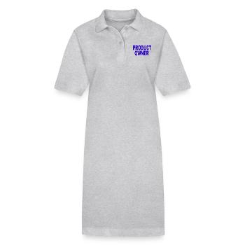 Agile - Propriétaire du conduit - Robe polo bio PAIGER Stanley/Stella Femme - gris chiné - Devant