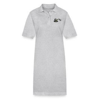 Backhoe, by Axel Ville - Stanley/Stella PAIGER Organic Women’s Polo Dress - heather grey - Front