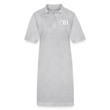 Costume du FBI Carnaval d'Halloween - Robe polo bio PAIGER Stanley/Stella Femme - gris chiné - Devant