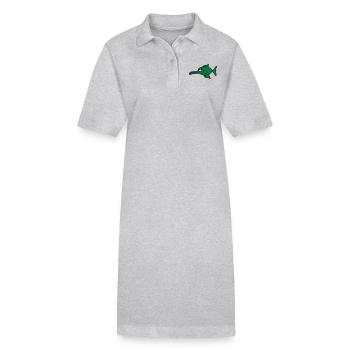 espadon somnolent stupide - Robe polo bio PAIGER Stanley/Stella Femme - gris chiné - Devant