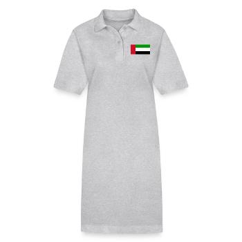 United Arab Emirates - Stanley/Stella PAIGER Organic Women’s Polo Dress - heather grey - Front